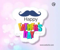 Happy Father's Day Persegi Panjang Besar template