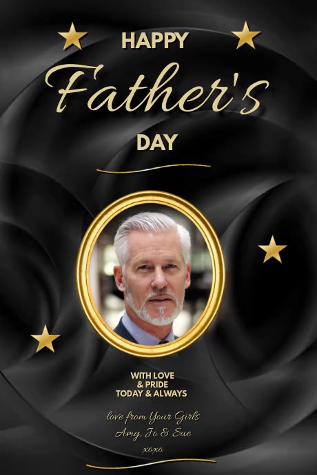 Happy Father's Day Plakat template