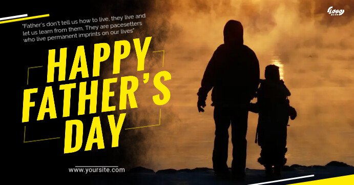 Happy Father's Day Facebook Event Cover template