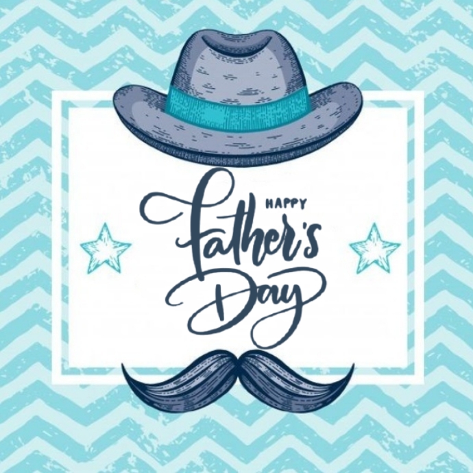 HAPPY FATHER'S day greeting card template Logotyp