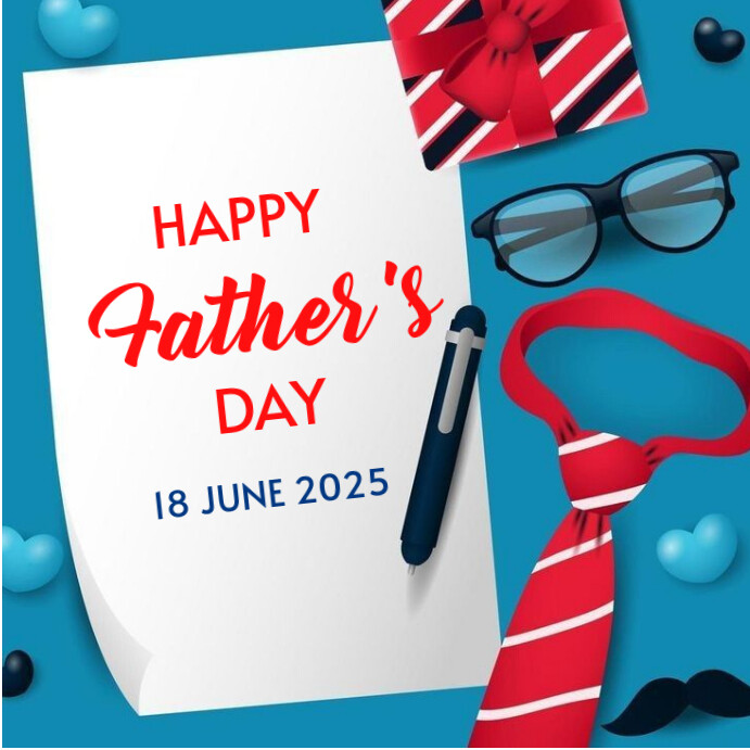 Happy Father's Day  Instagram Post Wpis na Instagrama template