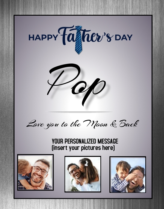 Copy of Happy Father's Day Pop | PosterMyWall