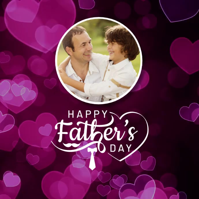 Happy Father's Day Video Instagram Post template