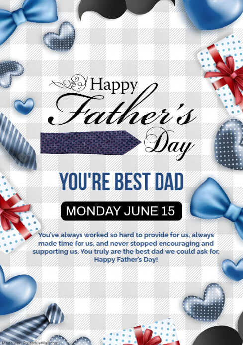 Happy Father Day A4 Template | PosterMyWall