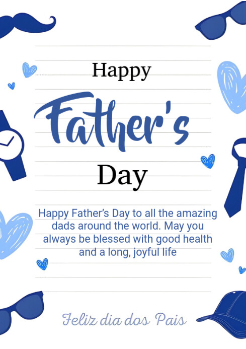 Happy Father Day A4 Template | PosterMyWall