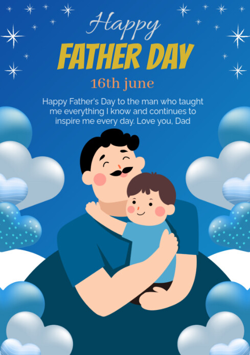 Happy father day celebration Template | PosterMyWall