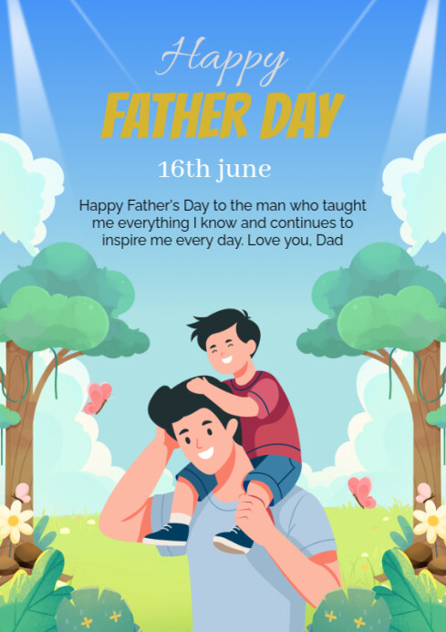 Happy father day celebration Template | PosterMyWall