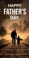 Happy Father day Roll Up Banner 3' × 6' template