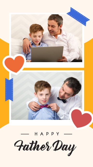 Happy Father Day Photo Collage Template | PosterMyWall