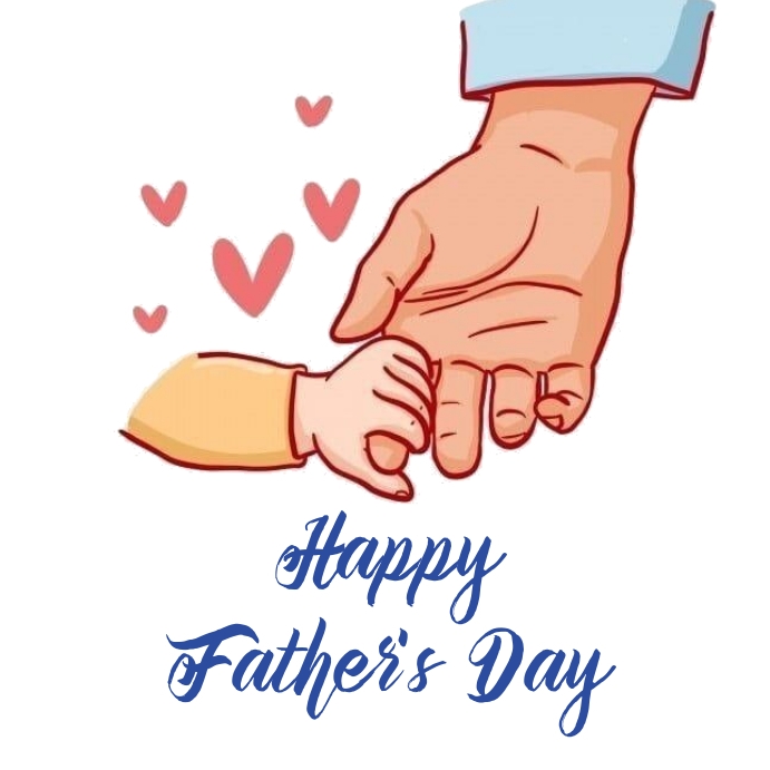 Happy father day poster template