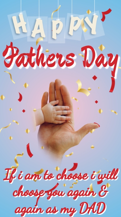 Happy fathers day WhatsApp Status template