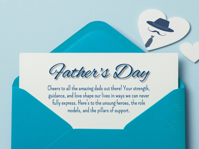 Happy fathers day Voorlegging template