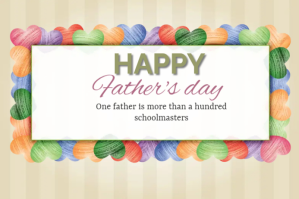 happy fathers day Label template