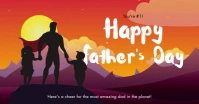 Happy Fathers Day ภาพที่แชร์บน Facebook template
