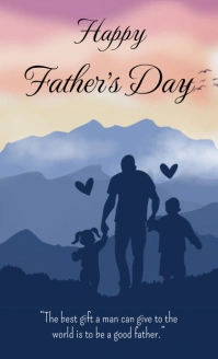 Happy fathers day US Legal template