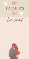 Happy Fathers Day Flyer Template Bannière rétractable 3 pouces x 6 pouces
