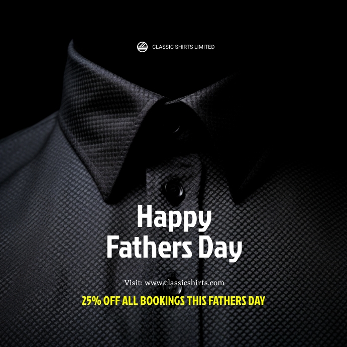 Happy fathers day post template