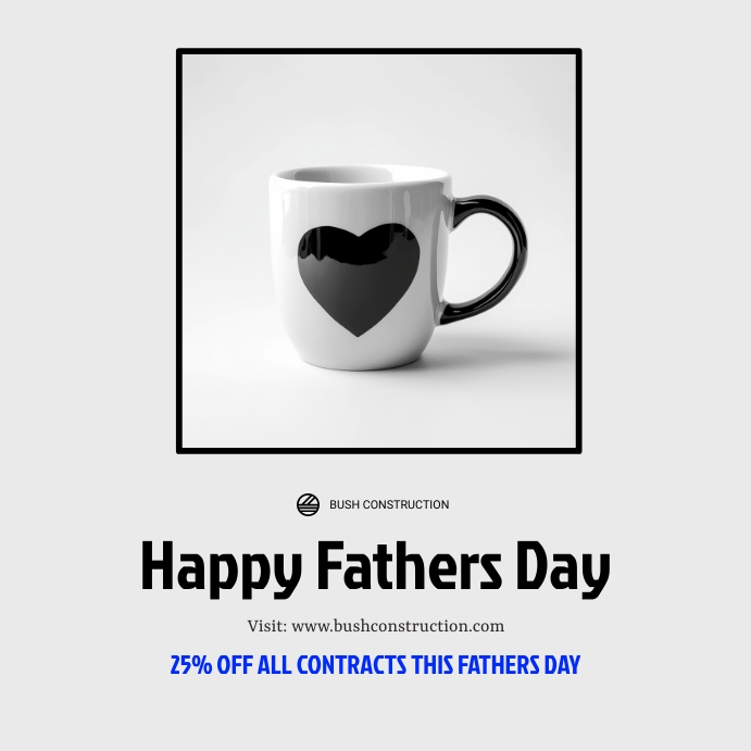 Happy fathers day post Instagram-opslag template