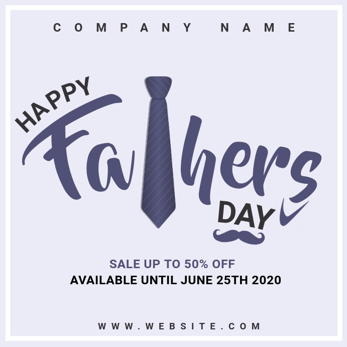 happy fathers day sales instagram post ad Template PosterMyWall