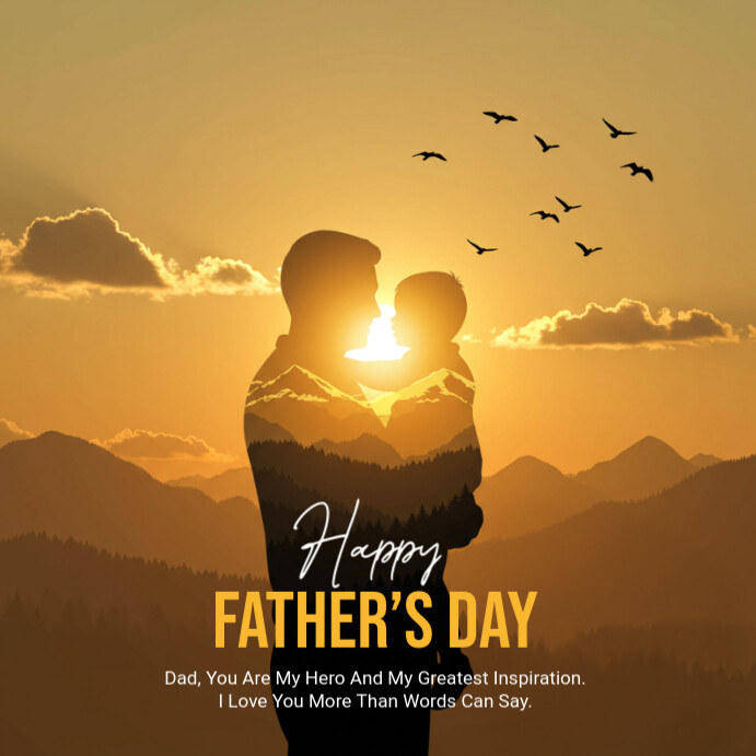 happy father’s day Kwadrat (1:1) template
