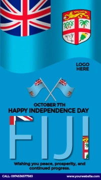Happy Fiji Day Instagram Story template