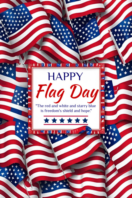 Happy Flag Day of America 2025 Cartaz template