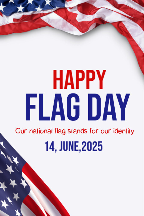 Happy Flag day template 2025 Poster