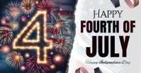 happy fourth 4th of july Facebook Shared Image template