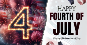 happy fourth 4th of july Facebook Shared Image template