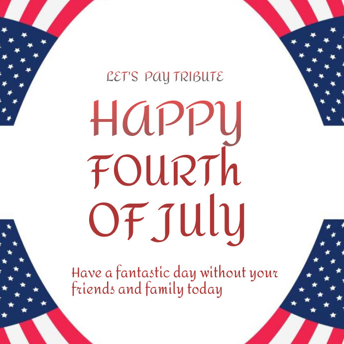 Happy fourth of July Template PosterMyWall