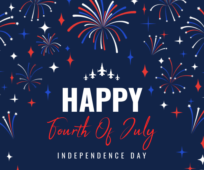 Happy fourth of July Template PosterMyWall