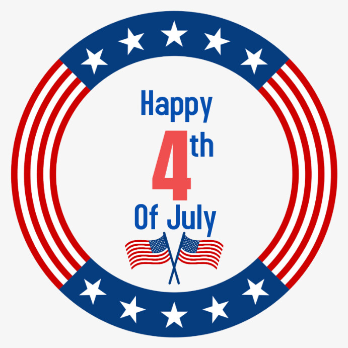 Happy Fourth of July Instagram 帖子 template
