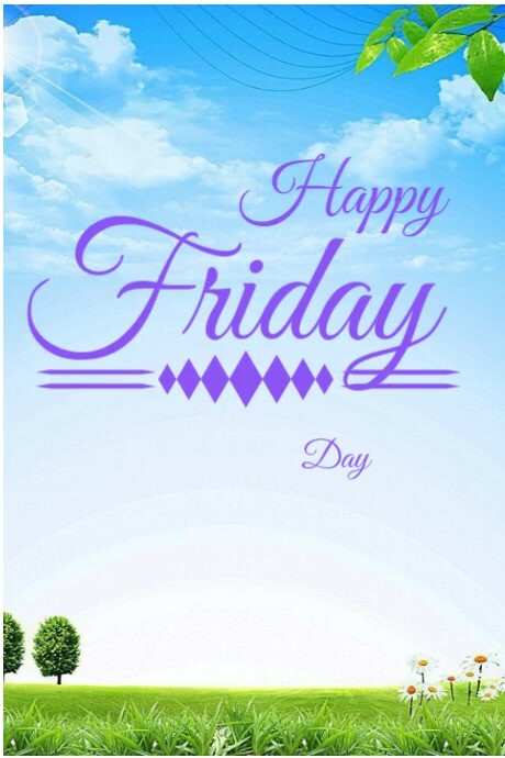 Happy Friday day Cartaz template