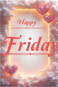 Happy Friday Poster template