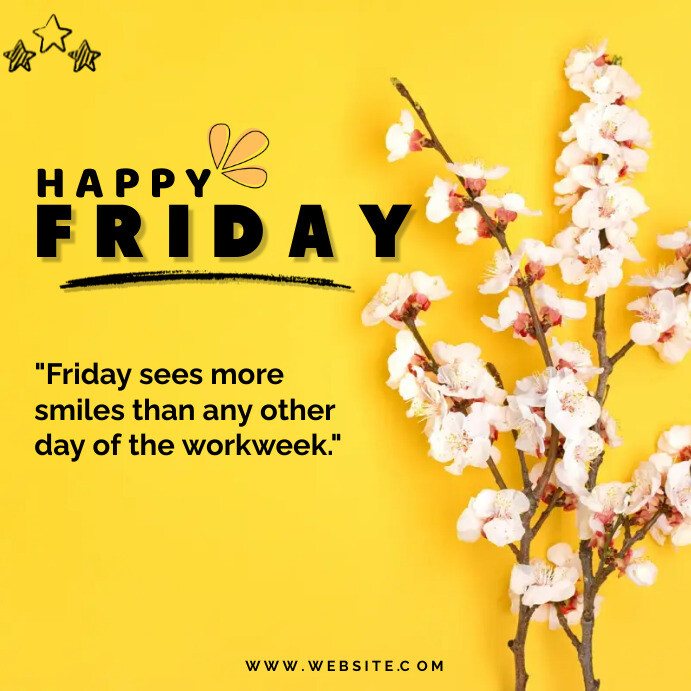 Happy friday greeting template | PosterMyWall