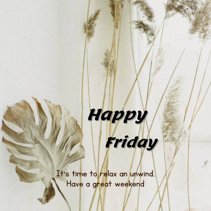 Happy Friday poster Template | PosterMyWall