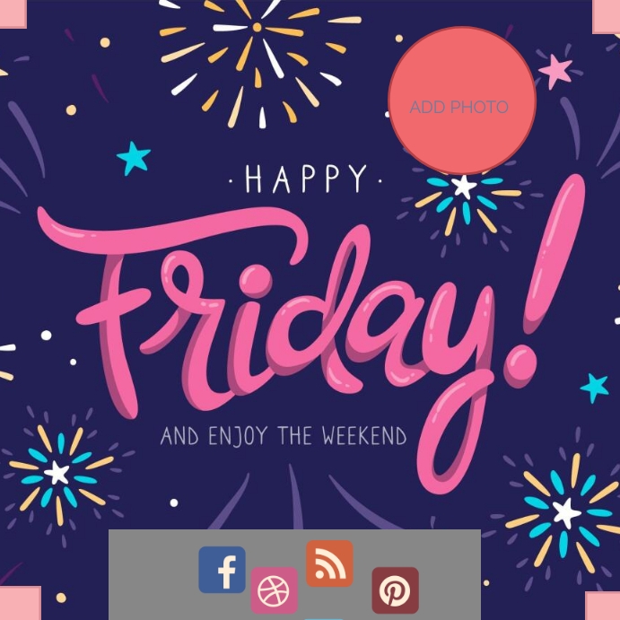 Happy Friday Poster Templat PosterMyWall