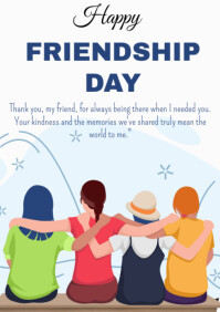 Happy Friendship A4 template
