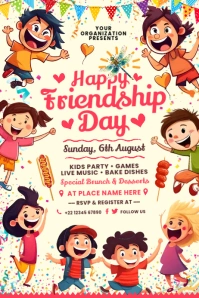 Happy Friendship Day Celebration Template Poster