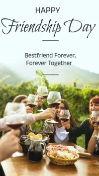 Happy friendship day Instagram Story template