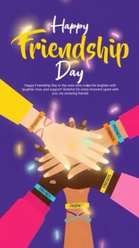 Happy Friendship Day Instagram-verhaal template