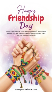 Happy Friendship Day Instagram-verhaal template