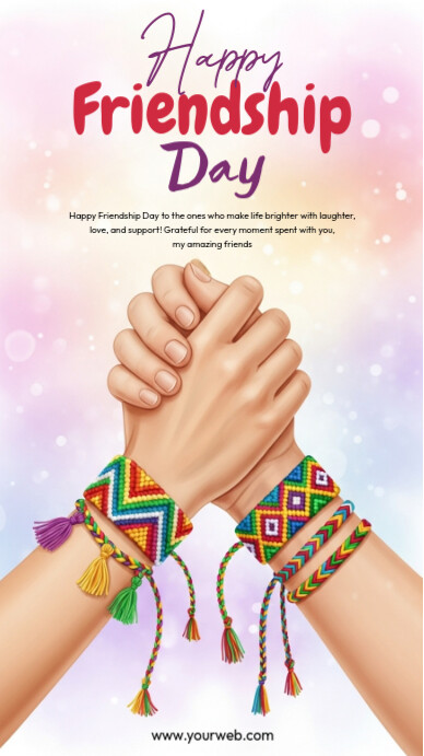 Happy Friendship Day Instagram-verhaal template