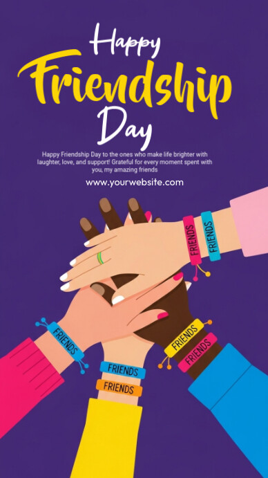 Happy Friendship Day História do Instagram template