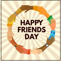 Happy friendship day Publicación de Instagram template