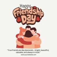 Happy Friendship Day Square (1:1) template