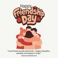 Happy Friendship Day Cuadrado (1:1) template