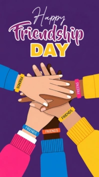 Happy Friendship Day Instagram Story template