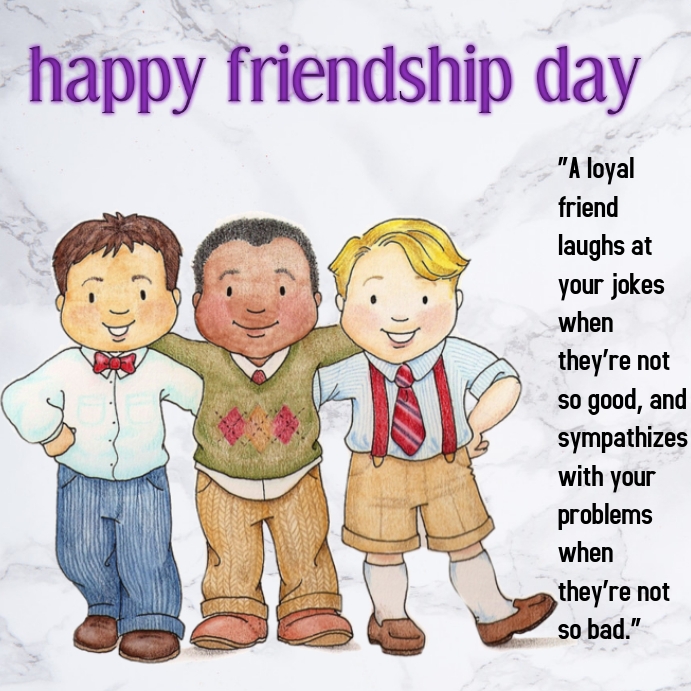 happy friendship day Instagram Post template