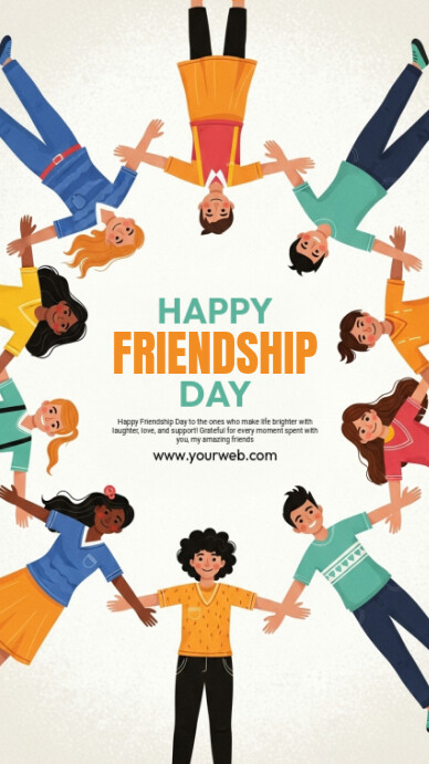 Happy Friendship Day Instagram 快拍 template